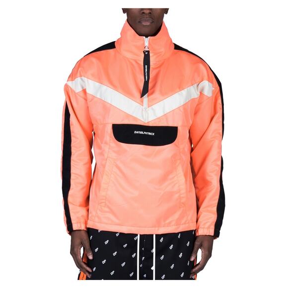 Daniel Patrick Anorak Sport Quarter Zip Track Jacket Coral Unisex Men's Size XS - Picture 1 of 8